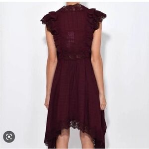 Ulla Johnson Burgundy High Low Dress